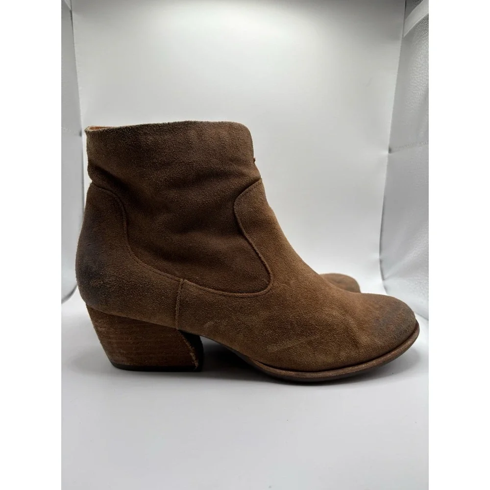 Kork Ease Side Zip Suede Ankle Boots‎ Womens Size 9 M Booties Brown K48523